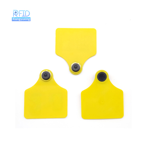 Étiquette d'oreille pour animaux en plastique électronique 868 MHz NFC EM4305 étanche RFID Mini 30 mm de diamètre Bouton pour porcs, vaches, bovins, animaux de compagnie - Product Image 3
