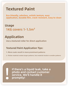 Thấp VOC trang trí vữa cho kết thúc Sơn 3D hiệu ứng khuôn & Nấm mốc kháng cho nội thất giọng tường & khách sạn trang trí cho gỗ - Product Image 6