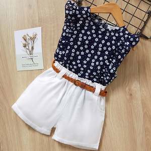 Conjuntos de Ropa para Niñas, Estilo Nuevo, Ropa de Verano para Bebés, Camiseta de Manga Corta, Pantalones, Vestido, 2 Piezas, Trajes de Ropa para Niños - Product Image 4