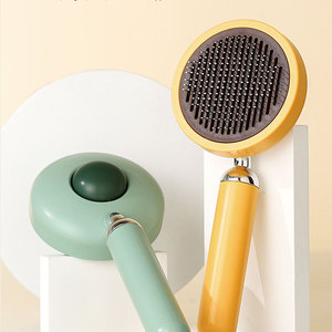 Cepillo limpiador de pelo para mascotas Cepillo de aseo para mascotas de limpieza con un clic para gatos y perros - Product Image 2