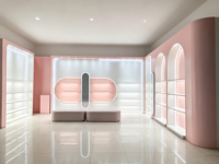 Vitrine de présentation de parfums et cosmétiques personnalisable avec éclairage LED, vitrine en verre pour la présentation en magasin de produits de beauté
