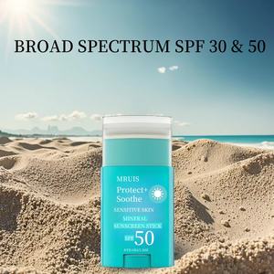 Bâton de protection solaire SPF 50 bio pour le corps et le visage, protection UV hydratante pour peau sensible, crème solaire perlée - Product Image 2
