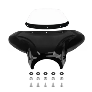 Carenado Delantero Universal Negro Tipo Batwing, Parabrisas Batwing para Yamaha <span class=keywords><strong>XV</strong></span> <span class=keywords><strong>950</strong></span> R, Carenado para Harley Suzuki - Product Image 4