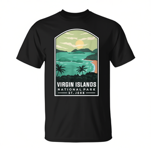 Camiseta del Parque Nacional de las Islas Vírgenes de San Juan, unisex, talla mediana para adultos - Product Image 2