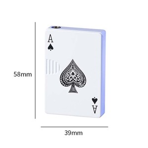 <span class=keywords><strong>Accendino</strong></span> a Torcia Mini <span class=keywords><strong>Personalizzato</strong></span> con Logo, Antivento, a Gas Butano, in Metallo, a Forma di Carte da Poker, Ricaricabile, per <span class=keywords><strong>Regalo</strong></span> di Natale - Product Image 2