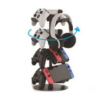Support de rangement pour casque de manette de jeu pour Nintendo Switch/Xbox/PS4/PS5 support de casque multifonctionnel rotatif à trois/quatre couches