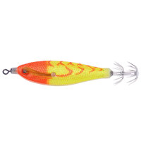 HENGJIA 8cm 5.8g Leurre de pêche horizontal lumineux pour calamar, effet crevette, qui coule lentement, pour la pêche en eau salée