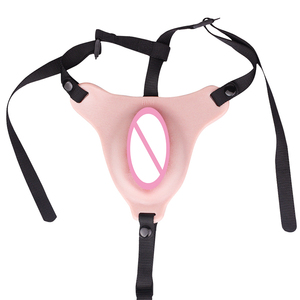 FAAK-G1151 Groot Formaat Siliconen Echte Vagina Pads Invoegen Pad Zak Pussy Voor Homoseksuele Man Travestie Cosplay G-Spot Sex Grinder Speelgoed - Product Image 3