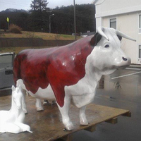 Sculptures d'animaux et statues de vaches en résine grandeur nature de haute qualité, design moderne et artistique pour la décoration de jardin et de maison, cadeaux artistiques