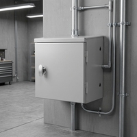 Boîtier de jonction électrique en acier laminé à froid gris, armoire en tôle murale, OEM ODM