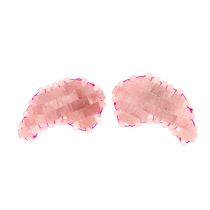 Natural <b>Jade</b> Eye Facial Mask for Beauty and Rose Quartz Green Face Eye Mask - Product Image 1