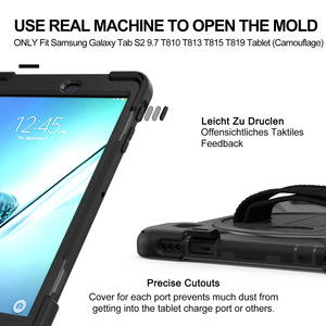 Étui de protection robuste pour tablette Samsung <span class=keywords><strong>Galaxy</strong></span> Tab <span class=keywords><strong>S2</strong></span> 9.7" T810 T815 avec sangle de transport et bandoulière - Product Image 5