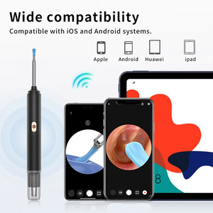 Limpiador de Oídos Impermeable con 6 LED, Endoscopio Digital para Remover Cera, Cuchara con Cámara Visual 1296P HD 3.5MM WIFI - Product Image 5