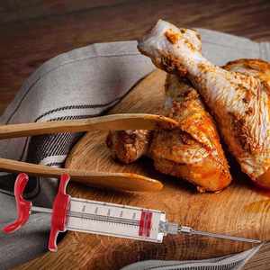 Kit d'aiguilles et seringues pour assaisonnement de viande BBQ, injecteur de saveur, accessoire pour sauce et marinade - Product Image 4