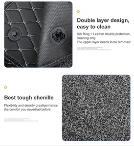 Phụ kiện xe hơi sang trọng hai lớp với cuộn dây Mat. Nhà máy da bán buôn thảm xe 7D cho Dodge durango - Product Image 4