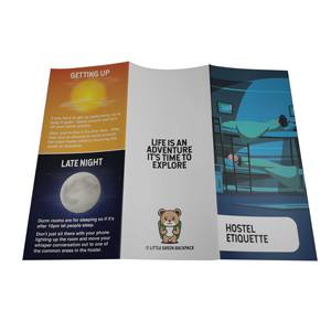 Brosur promosi cetakan majalah kertas Matte Glossy kustom brosur bisnis Flyers untuk kecantikan - Product Image 4