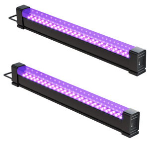 Lampe murale fluorescente à tube violet à barre lumineuse noire UV rechargeable pour le <span class=keywords><strong>film</strong></span> d'écran de test d'éclairage de durcissement d'Halloween - Product Image 1
