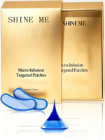 Masque hydratant personnalisé pour le contour des yeux au cuivre et aux peptides, avec caféine et GHK-Cu, pour les yeux gonflés