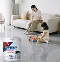 Peinture de sol époxy colorée pour routes, revêtement à granulats de quartz, marbre brillant pour auto-nivellement décoratif sans joint