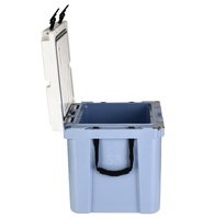 Glacière isotherme étanche 55QT au design moderne à roulettes pour le camping en plein air, la pêche, le stockage de canettes de vin et de glace sèche