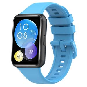 Bracelet de montre en silicone confortable pour le sport et la mode, en gros, pour Fit 2, avec une largeur de bande de 12 mm et une boucle à pression - Product Image 5