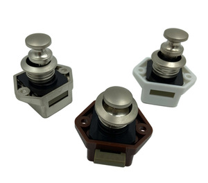 Keyless 20mm mini đẩy khóa Núm giá cả cạnh tranh Nickel-plated RV ngăn kéo chốt cho cắm trại Caravan thuyền Motorhome - Product Image 3