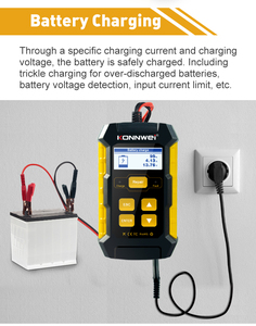 KONNWEI-<span class=keywords><strong>testeur</strong></span> de <span class=keywords><strong>chargeur</strong></span> de batterie de voiture entièrement automatique, pour accumulateur au plomb, 12V - Product Image 5