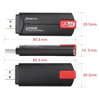 Artículos en Oferta, Adaptador Wifi 6E Tri-Banda Ax3000 USB 3.0, Sin Controlador, RTL8832CU, Tarjeta de Red Inalámbrica de 3000mbps