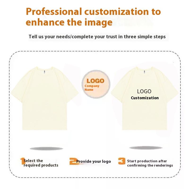Custom Plain Oversized Men's T-shirts #P7172
