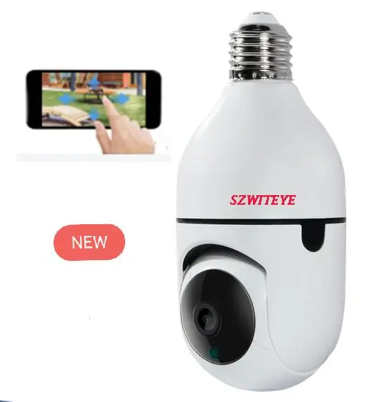 2021 hot selling wireless network 2MP bulb E27 socket mini PTZ HD wifi IP camera