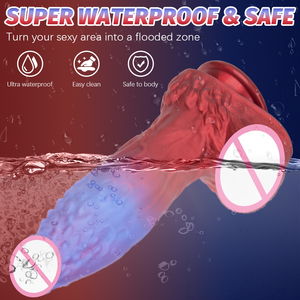 Realistischer Teleskop-Vibrator G-Punkt-Stimulator Beheizter Silikon-Stoßdildo Spielzeug für Frauen Großer Penis-Stil - Product Image 3