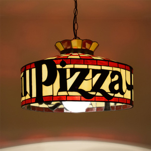 Đèn nhà hàng pizza độc đáo cổ điển, kiểu hiện đại, đèn trần kính màu, đèn chùm kiểu Tiffany, đèn treo - Product Image 6