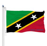 Drapeau du Panama 3x5 durable pour équipe sportive, bannière décorative murale intérieure, compatible avec les mât de drapeau pour l'extérieur de la maison