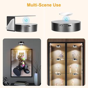 Luz de imagen regulable con batería negra con control remoto 3 modos de iluminación Pantalla de pared de arte magnético Lámparas de pared magnéticas Temporizador - Product Image 2
