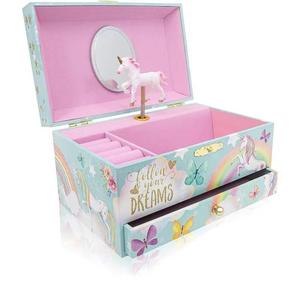 Caja de Música de Lujo para Niñas, Diseño de Princesa Blanca con Llave, Caja de Joyería Personalizada con Forma de Bailarina, Caja Musical para Regalo - Product Image 2