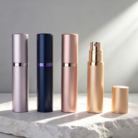 Coffrets découverte d'huiles essentielles de haute qualité 5 ml, flacon vaporisateur de parfum à remplissage par le bas avec flacon en verre, coque en aluminium