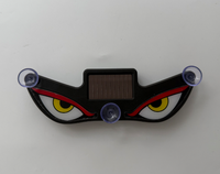 Lumière d'ambiance solaire LED œil de démon, décoration de fenêtre triangulaire, lumière ambiante pour la fenêtre arrière de la voiture