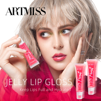 Baume à lèvres hydratant effet gelée, personnalisable avec logo, huile teintée hydratante, effet repulpant, végétalien, fournisseur en gros de gloss à lèvres.