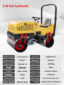 Mini-compacteur vibrant à bas prix, compacteur de construction routière à tambour simple et double - Product Image 3