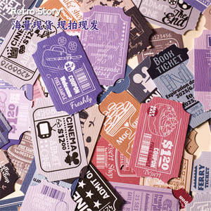 Pack d'autocollants rétro Moking Travel, 15 feuilles, autocollants décoratifs en vinyle autocollants pour scrapbooking et loisirs créatifs - Product Image 2