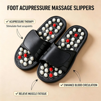 Reflexzonen-Akupressur-Roller Fußmassage-Hausschuhe Plantar-Akupunkturpunkt-Druckmassage mit Kabelloser Fernbedienung zur Fußschmerz-Linderung
