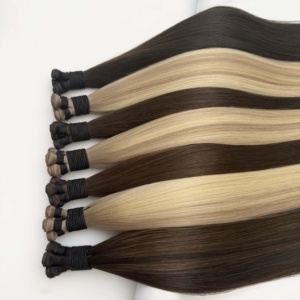 ผมต่อแบบยุโรป Genius Weft  แบบ Double Drawn  จัดเรียงเกล็ดผม  ไม่รับคืนผม Genius Weft Genius Weft - Product Image 4