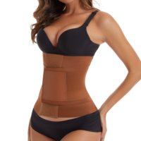 Envoltura de Cintura de alta compresión con logotipo personalizado, cinturón de Control de barriga, ejercicio, adelgazante moldeador, faja para perder peso, entrenador de cintura Triple