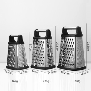 Coupe-légumes de cuisine tridimensionnel professionnel en acier inoxydable avec <span class=keywords><strong>4</strong></span> <span class=keywords><strong>côtés</strong></span> et outil de déchiquetage de fruits - Product Image 3