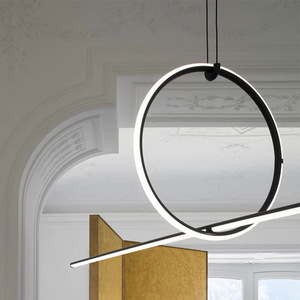 Lustre design minimaliste nordique pour la maison, unique, créatif, moderne, pour café, table, bar, long, élégant, restaurant moderne - Product Image 4