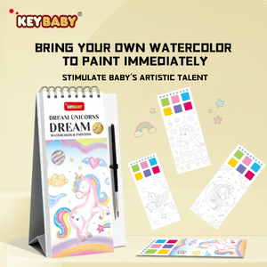 Calendrier de coloriage alimentaire et aquatique Princesse pour tout-petits – Activité de peinture sans désordre sur papier artistique – Cadeau d'activités artistiques et créatives pour enfants de 4 à 8 ans - Product Image 1