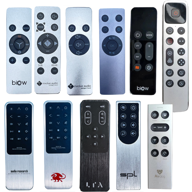 Customized Aluminum Metal Remote Control for Audio, Speaker Remote Control, Soundbar Remote Controller Metal Remote Control
