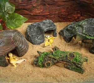 Plataforma de Escalada para Reptiles, Decoración de Resina para Acuarios, Simulación de Tronco de Árbol, para Interiores y Exteriores - Product Image 2