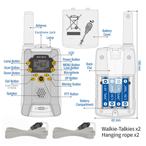 Mini <span class=keywords><strong>talkie</strong></span>-<span class=keywords><strong>walkie</strong></span> pour enfants, jouet, <span class=keywords><strong>portée</strong></span> de 3 km, émetteur-récepteur sans fil, interphone, jouet pour le camping en plein air, la <span class=keywords><strong>chasse</strong></span>, ensemble de <span class=keywords><strong>talkie</strong></span>-<span class=keywords><strong>walkie</strong></span> - Product Image 5