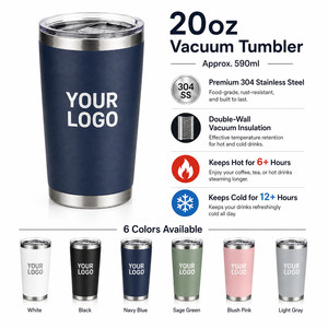 Custom Logo 20oz Stainless Steel Vacuum Tumbler Slim Travel Mug Reusable Coffee Cup with Straw for <b>Hot</b> and Cold Beverages - Product Image 4